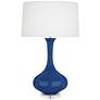 Robert Abbey Pike Cobalt Glazed Ceramic Table Lamp