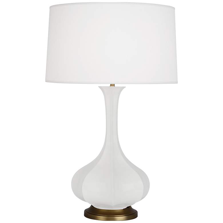 Image 1 Robert Abbey, Pike, Daisy Glazed Ceramic, Table Lamp
