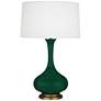 Robert Abbey, Pike, Jungle Glazed Ceramic, Table Lamp