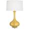 Robert Abbey Pike Sunset Yellow Glazed Ceramic Table Lamp