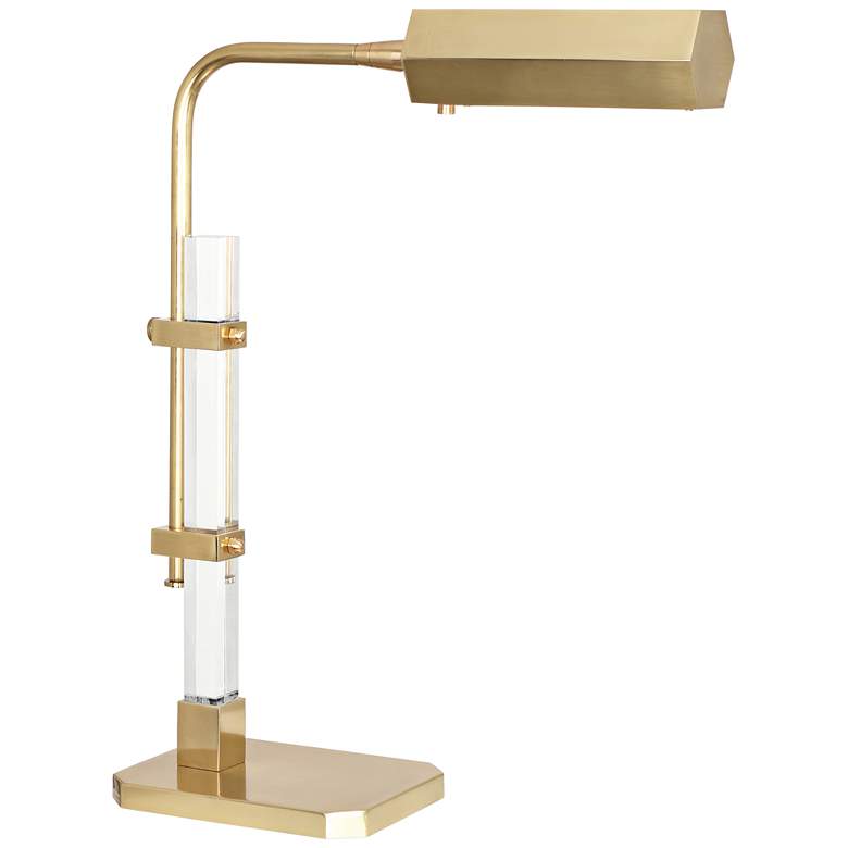 Image 1 Robert Abbey Plexus Brass Adjustable LED Accent Table Lamp