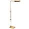 Robert Abbey Plexus Brass Adjustable LED Floor Lamp