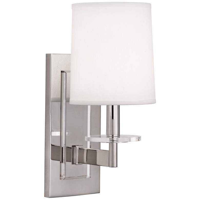 Image 1 Robert Abbey Polished Nickel Alice Plug-In Wall Sconce