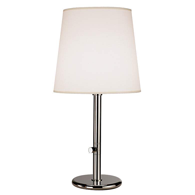 Image 2 Robert Abbey Polished Nickel with Fondine Shade Table Lamp