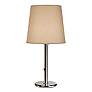 Robert Abbey Polished Nickel with Taupe Shade Table Lamp