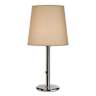 Robert Abbey Polished Nickel with Taupe Shade Table Lamp
