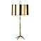Robert Abbey Porter Brass Table Lamp with Metal Shade