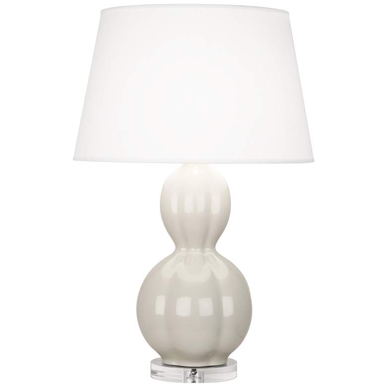 Image 1 Robert Abbey Randolph Bruton 30 3/4 inch White Ceramic Table Lamp