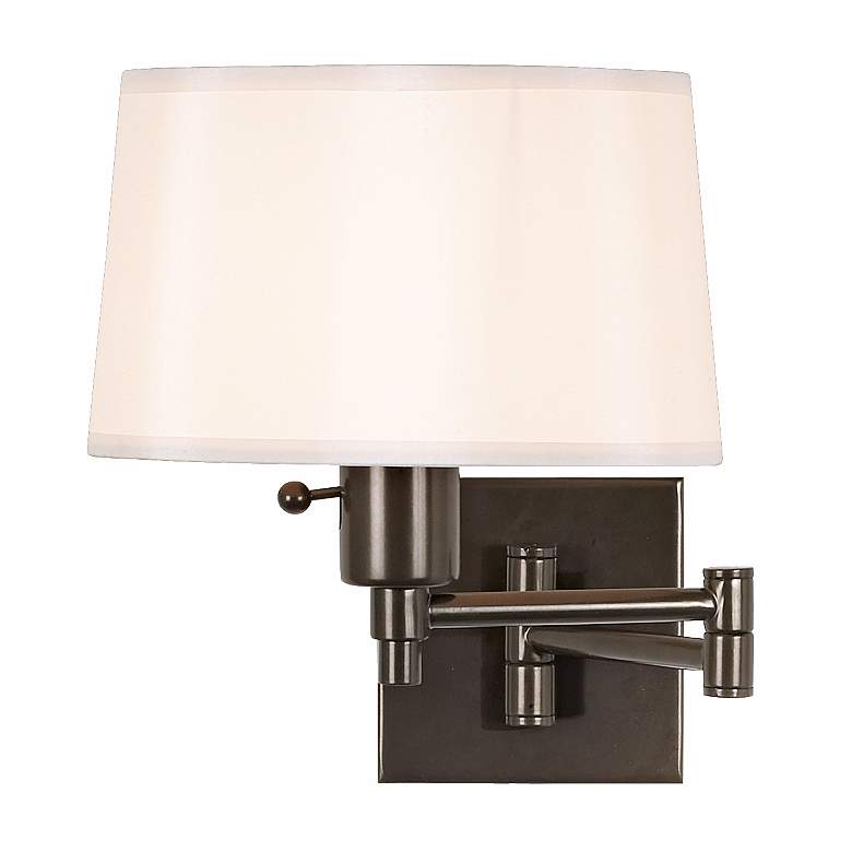 Image 2 Robert Abbey Real Simple 11" Bronze Finish Plug-In Swing Arm Wall Lamp