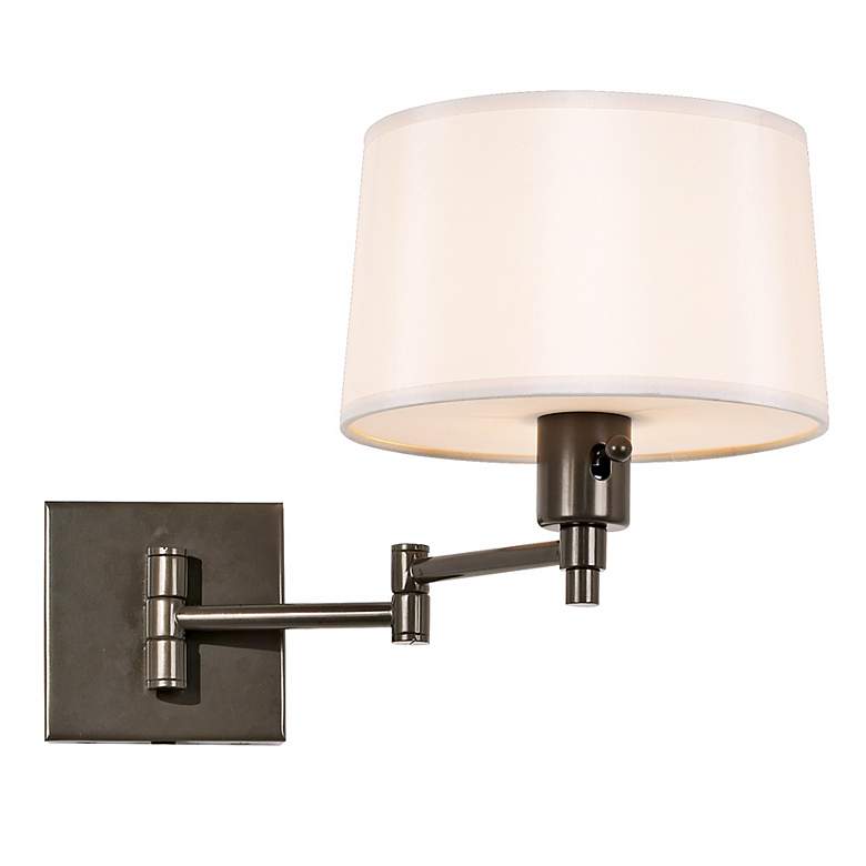 Image 4 Robert Abbey Real Simple 11" Bronze Finish Plug-In Swing Arm Wall Lamp more views