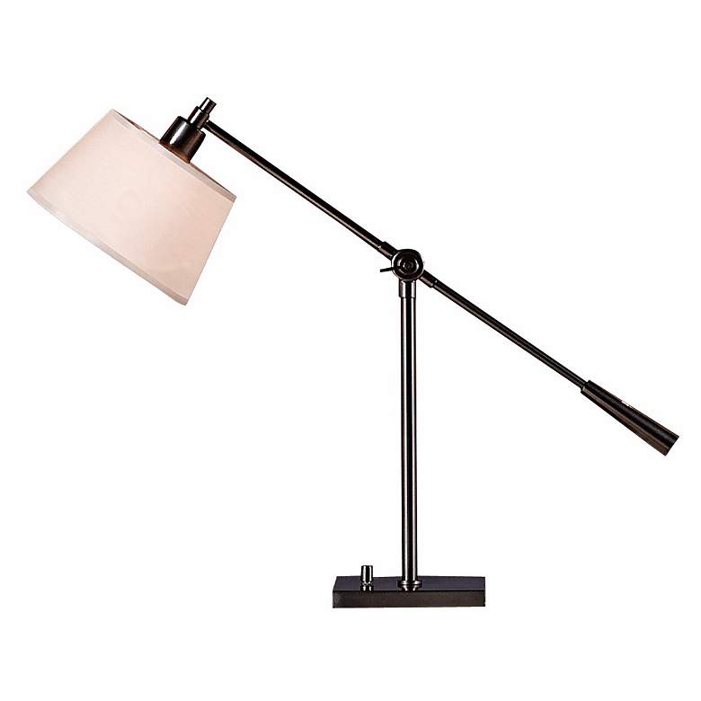 Image 2 Robert Abbey Real Simple Adjustable Height Gunmetal Boom Arm Lamp