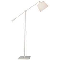 Robert Abbey Real Simple Adjustable Height White Boom Floor Lamp