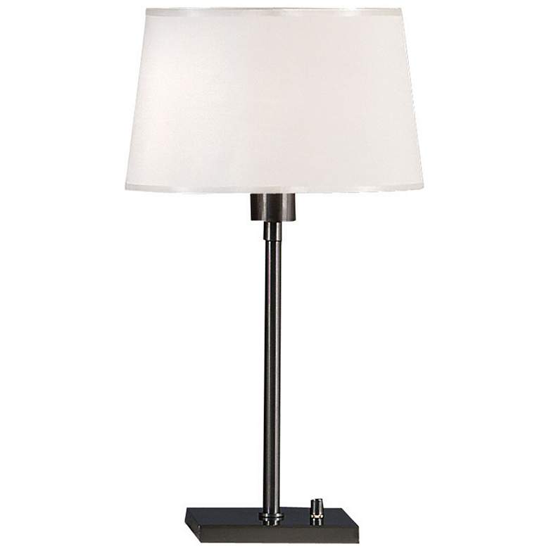 Image 1 Robert Abbey Real Simple Table Lamp Gunmetal Finish Parchment Shade