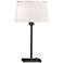 Robert Abbey Real Simple Table Lamp Gunmetal Finish Parchment Shade