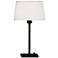 Robert Abbey Real Simple Table Lamp Matte Black Finish Parchment Shade