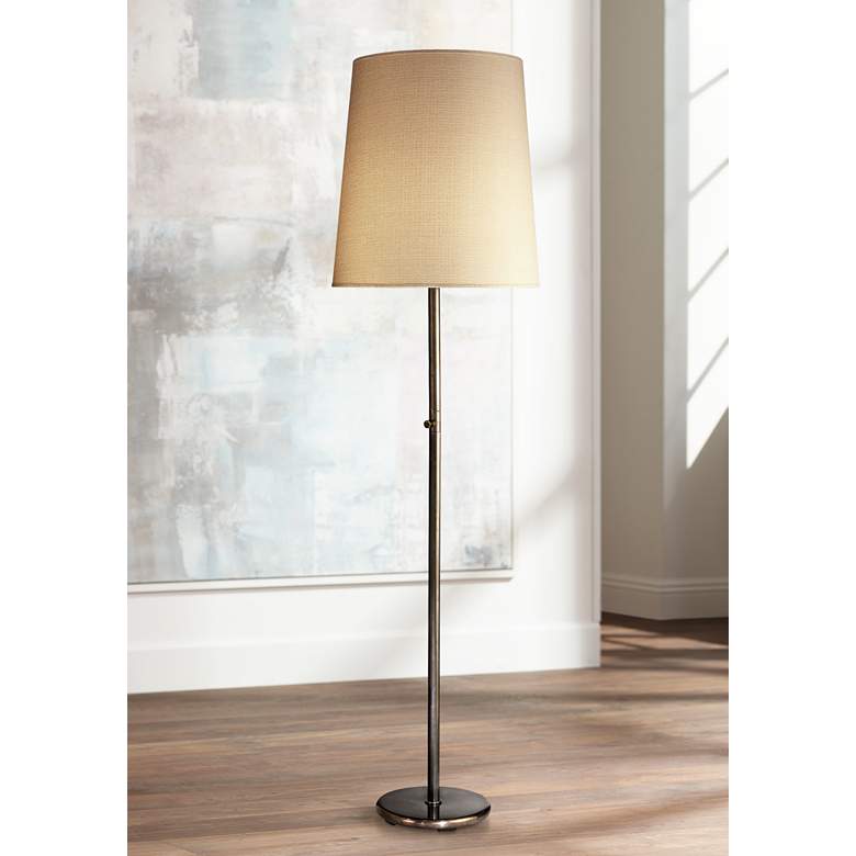 Image 1 Robert Abbey Rico Espinet 79 1/2" Buster Patina Bronze Floor Lamp