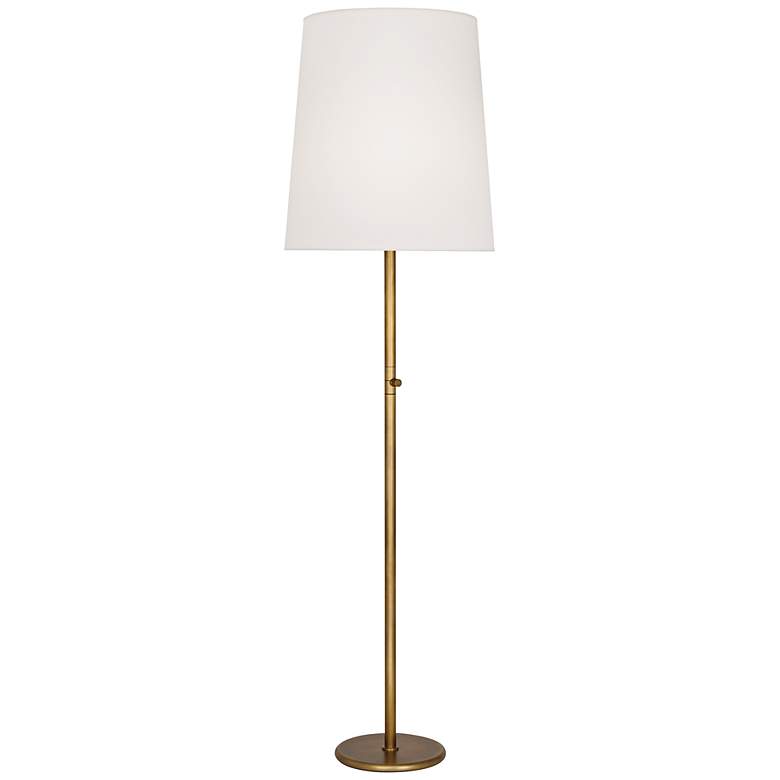 Image 1 Robert Abbey Rico Espinet 79 1/2 inch High Fondine And Brass Floor Lamp