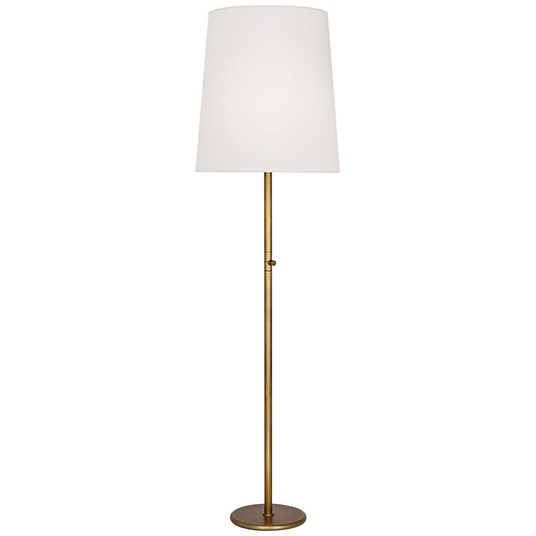 Image 1 Robert Abbey Rico Espinet 79 1/2" High Fondine And Brass Floor Lamp