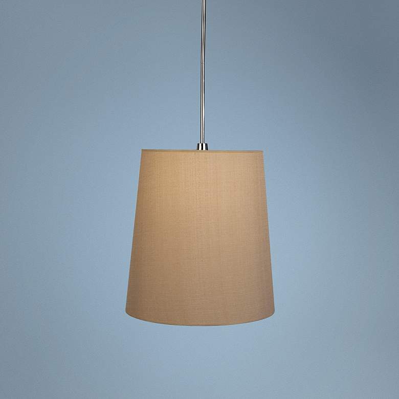 Image 1 Robert Abbey Rico Espinet Buster Taupe Shade Pendant Light
