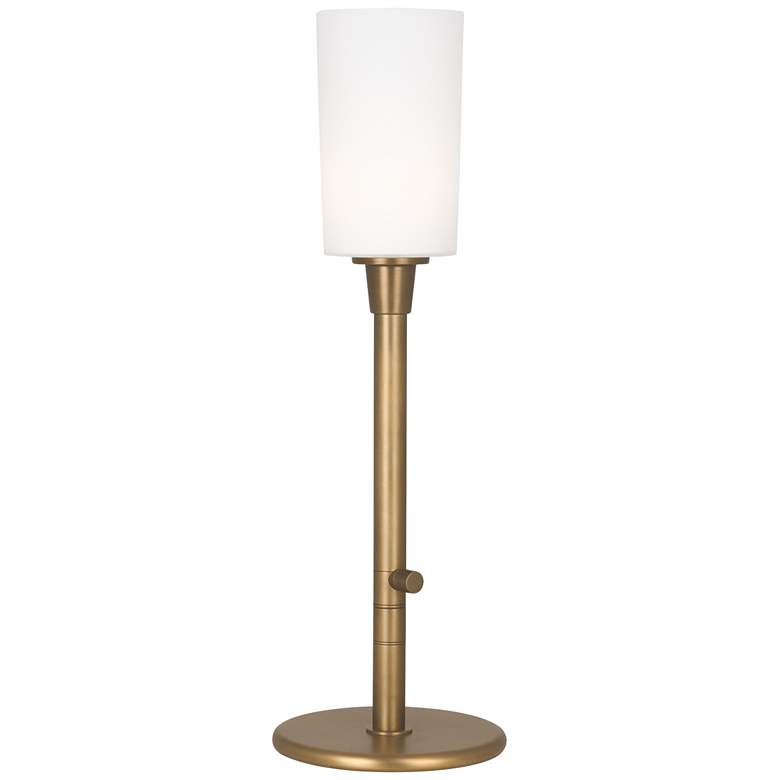 Image 1 Robert Abbey Rico Espinet Nina Table Lamp 29" brass finish w/white gla