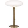 Robert Abbey Rico Espinet Ovo Table Lamp 23" brass finish w/white glas