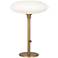 Robert Abbey Rico Espinet Ovo Table Lamp 23" brass finish w/white glas
