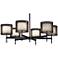 Robert Abbey Saturnia 40" Wide 6-Light Bronze Chandelier