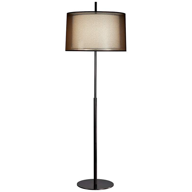 Image 1 Robert Abbey Saturnia 63 3/4" High Modern Patina Bronze Floor Lamp