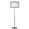 Robert Abbey Saturnia 63 3/4" Modern Double Shade and Steel Floor Lamp
