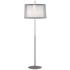 Robert Abbey Saturnia 63 3/4" Modern Double Shade and Steel Floor Lamp