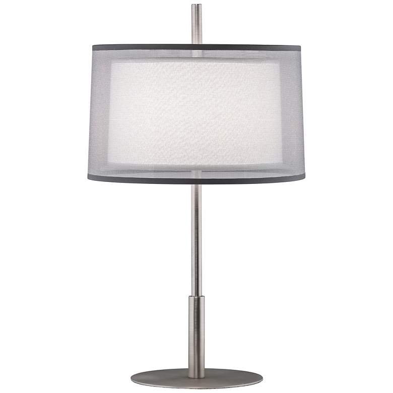 Image 2 Robert Abbey Saturnia Steel 22 3/4 inch High Table Lamp