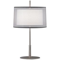 Robert Abbey Saturnia Steel 22 3/4&quot; High Table Lamp