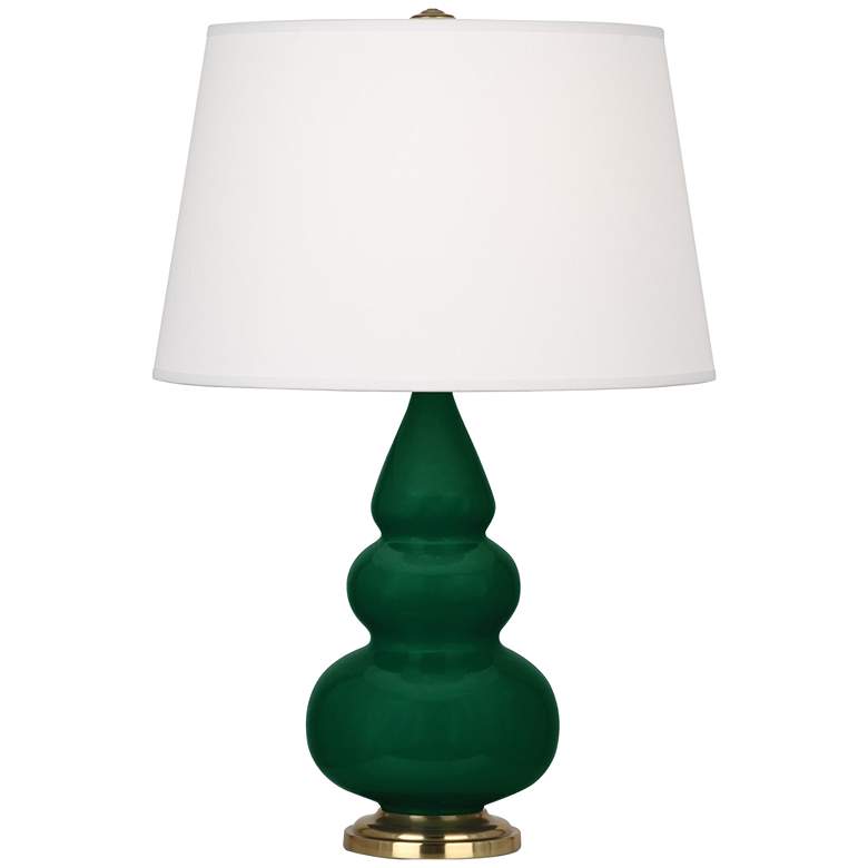 Robert Abbey, Small Triple Gourd, Jungle, Ceramic, Brass, Accent Lamp ...