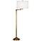 Robert Abbey Sofia Antique Brass Swing Arm Floor Lamp