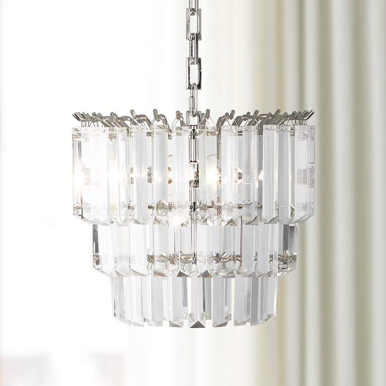 Image 1 Robert Abbey Spectrum 12 1/4 inchW Polished Nickel Pendant Light