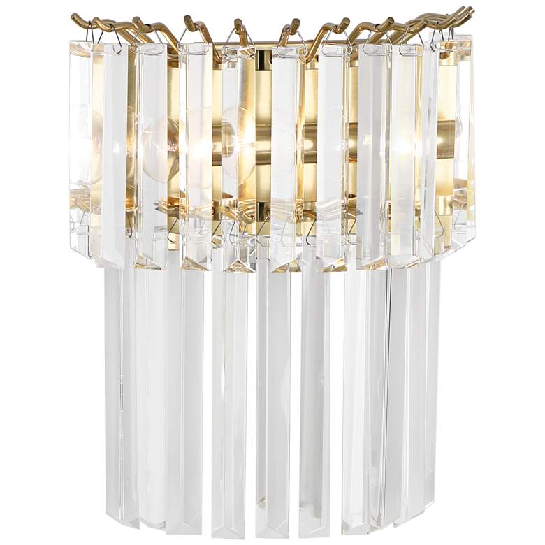 Image 1 Robert Abbey Spectrum 12 3/4 inchH Brass Plug-In Wall Sconce