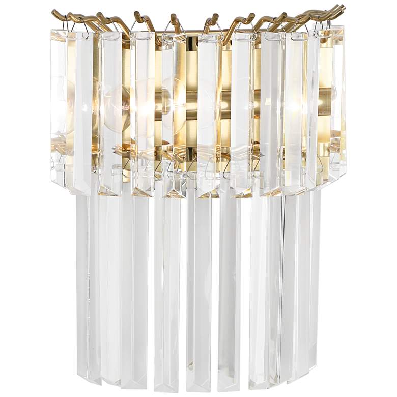 Image 1 Robert Abbey Spectrum 12 3/4"H Brass Plug-In Wall Sconce