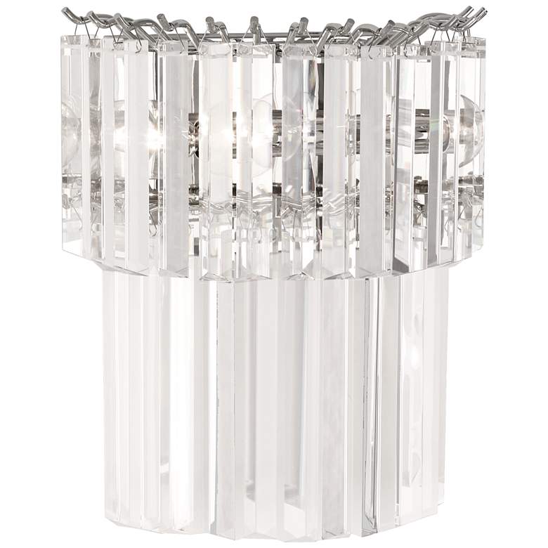 Image 1 Robert Abbey Spectrum 12 3/4"H Nickel Plug-In Wall Sconce