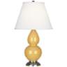 Robert Abbey Sunset Yellow and Silver Table Lamp