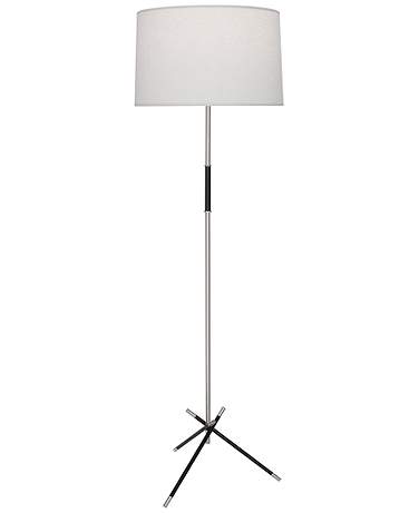 Robert Abbey Thatcher 62 1/2" White and Brass Tripod Leg Floor Lamp