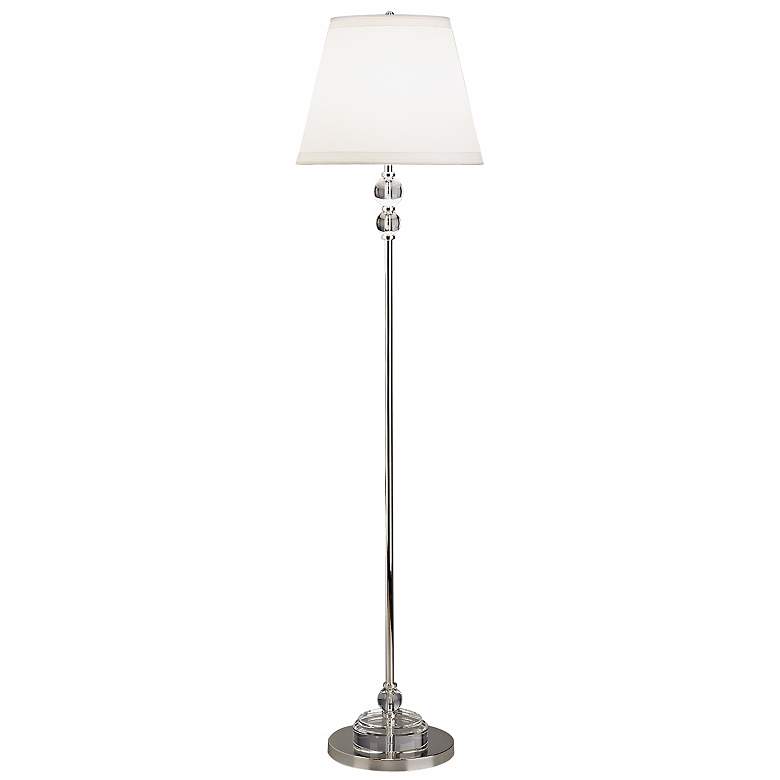 Image 1 Robert Abbey The Muses Collection Crystal Silver Floor Lamp