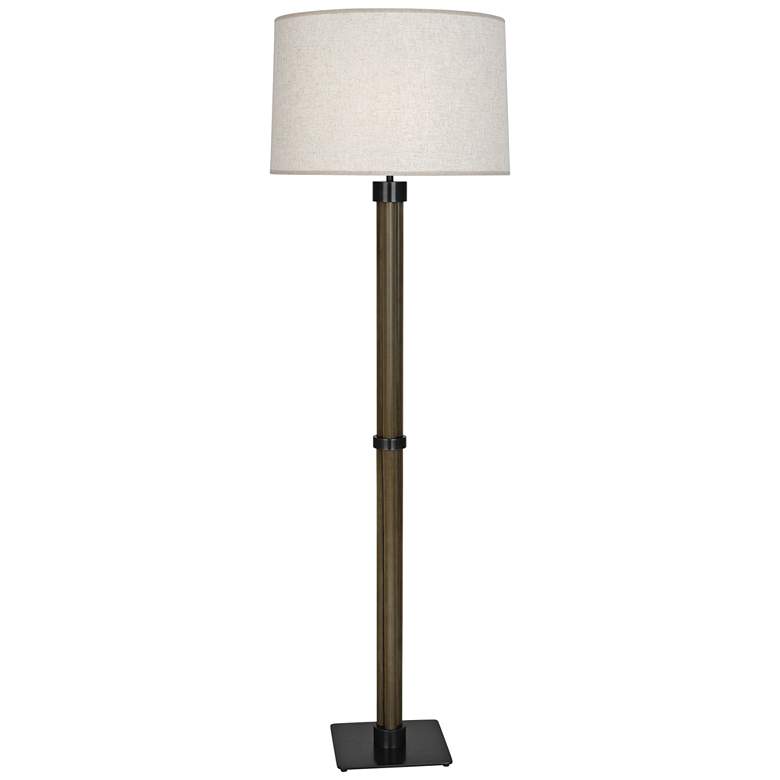 Image 1 Robert Abbey Todd 66 inch High Bronze and Brass Floor Lamp