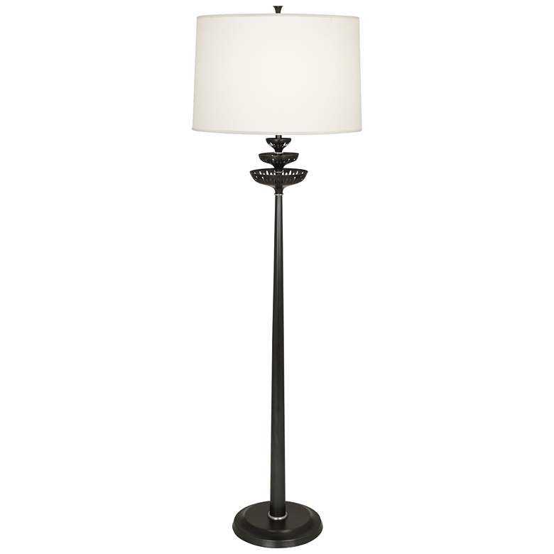 Image 1 Robert Abbey Treble Deep Patina Bronze Floor Lamp