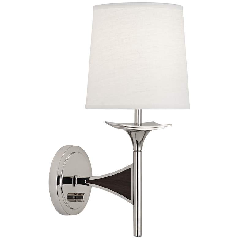 Image 1 Robert Abbey Trigger 16 1/2 inch High Polished Nickel Sconce