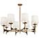 Robert Abbey Trigger 42" Wide Antique Brass Chandelier