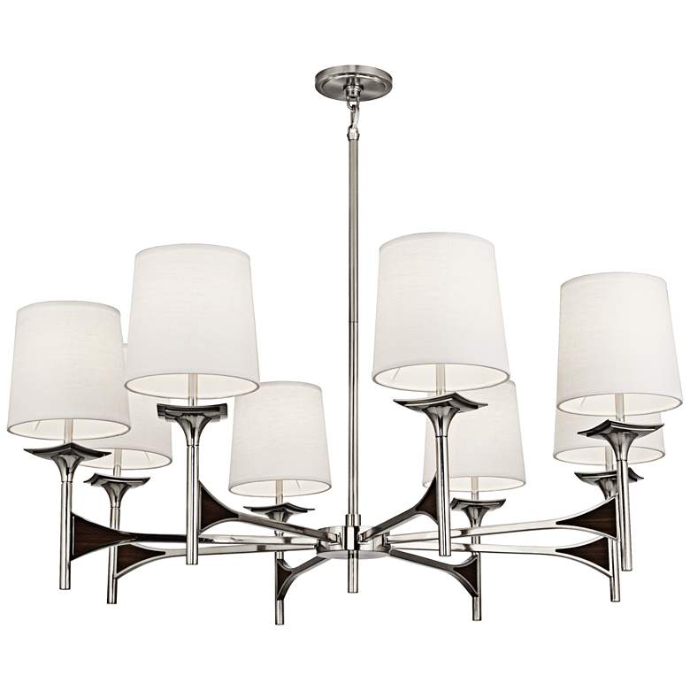 Image 1 Robert Abbey Trigger 42 inch Wide Polished Nickel Chandelier
