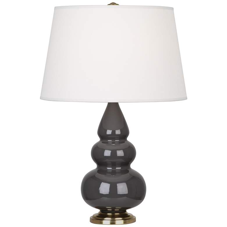 Image 1 Robert Abbey Triple Gourd 24 1/2" Ceramic Ash Accent Table Lamp