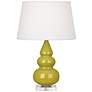 Robert Abbey Triple Gourd 24" High Citron Green Ceramic Table Lamp