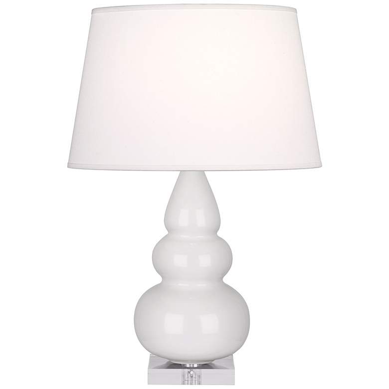Image 1 Robert Abbey Triple Gourd 24" High Lily White Ceramic Table Lamp