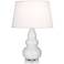 Robert Abbey Triple Gourd 24" High Lily White Ceramic Table Lamp